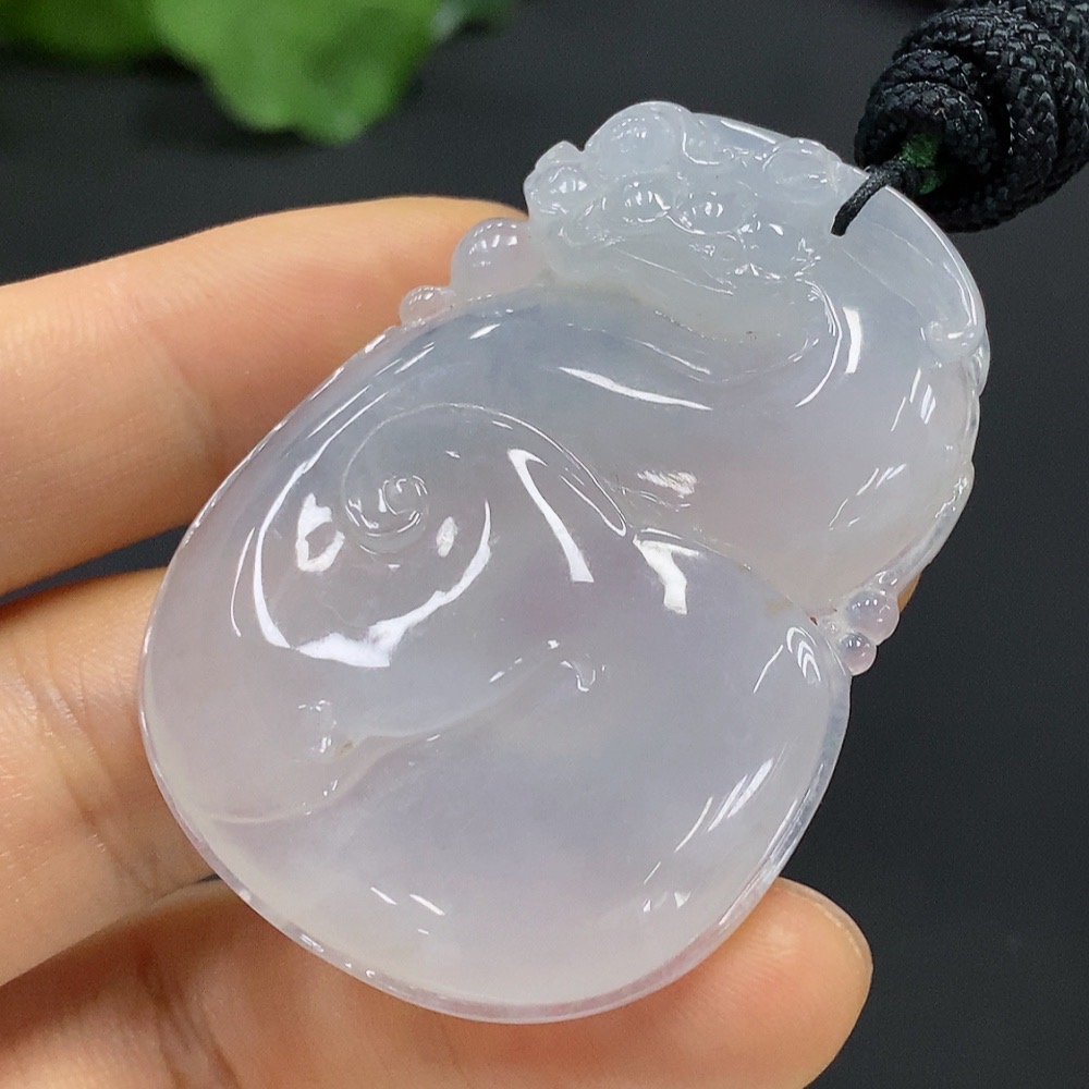 F21392928 Jadeite Pendant with Cord, Total Weight 29.6g