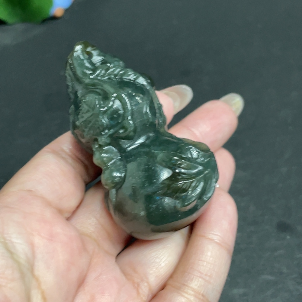 H30503143 Hetian Jade Pendant Gourd Total Weight About 84g