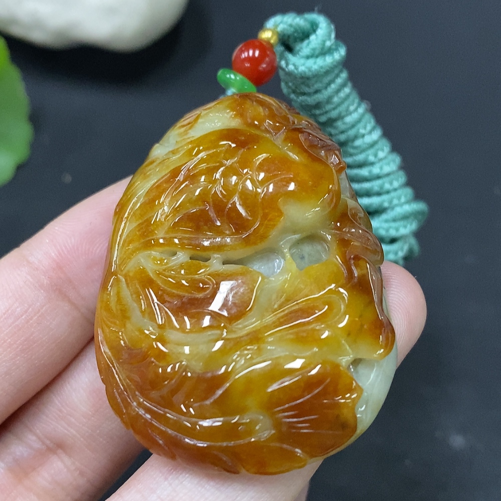 F28250070 Jadeite Pendant Total Weight Approx. 39.92g Color Origin Undetermined