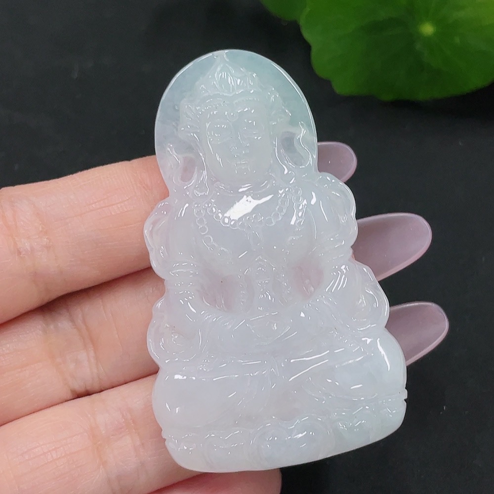 F35129752 Jadeite Tara pendant, total weight about 20 grams