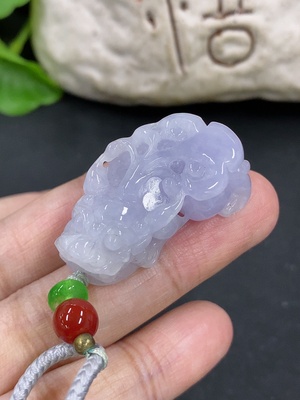 F46596077 翡翠貔貅挂件 货品总重约15.5g