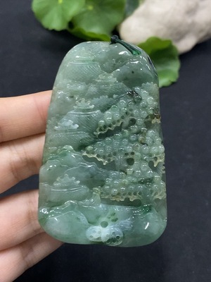 F30515723 jade landscape pendant
