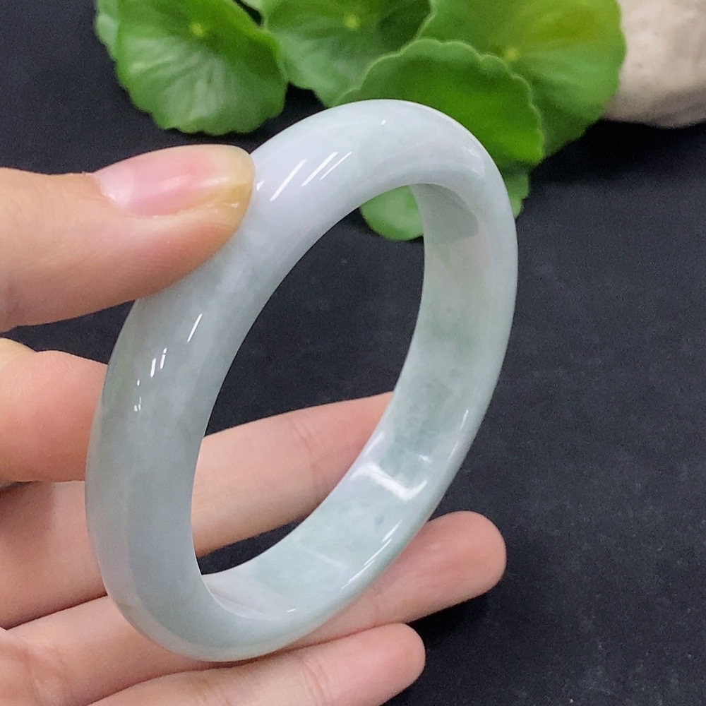 F34028782 Jadeite Round Bracelet 56.8 Size Total Weight Approx. 53.6g (including other mineral components)