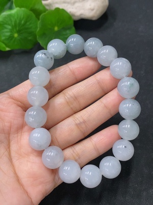 F35139737 Jadeite Bracelet, Approx. 12mm Beads, Total Weight Approx. 54.55g