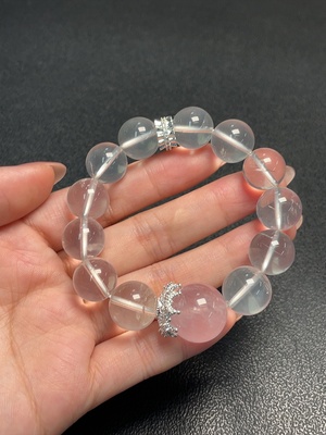 C33854252 Crystal Bracelet Total Weight Approx.50.93g Size 13.3-16.9mm Non-Gold