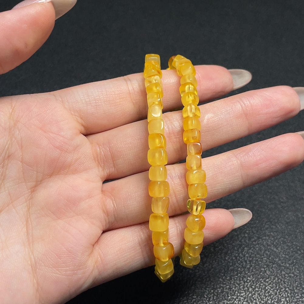 C35096641 Amber Beeswax Bracelet, Total Weight Approx. 7.59g, Sell as a Lot