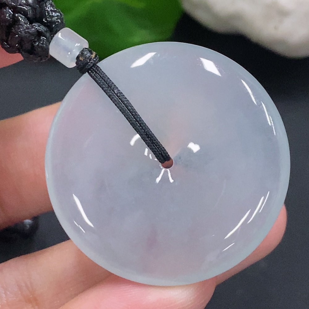 F33932774 Jadeite Peace Knot with Cord, Total Weight Approx. 21.4g