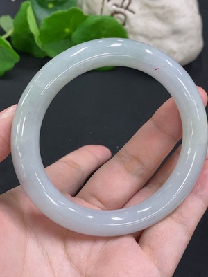 F33934148 Jadeite Round Bangle Size 57.9 Total Weight Approx.60.1g