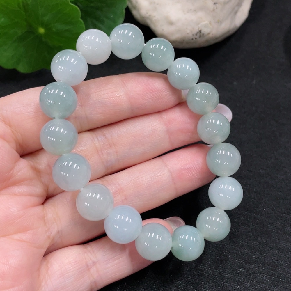 F32709342 Jadeite Bracelet Bead Size Approx.11.1mm Total Weight Approx.38g