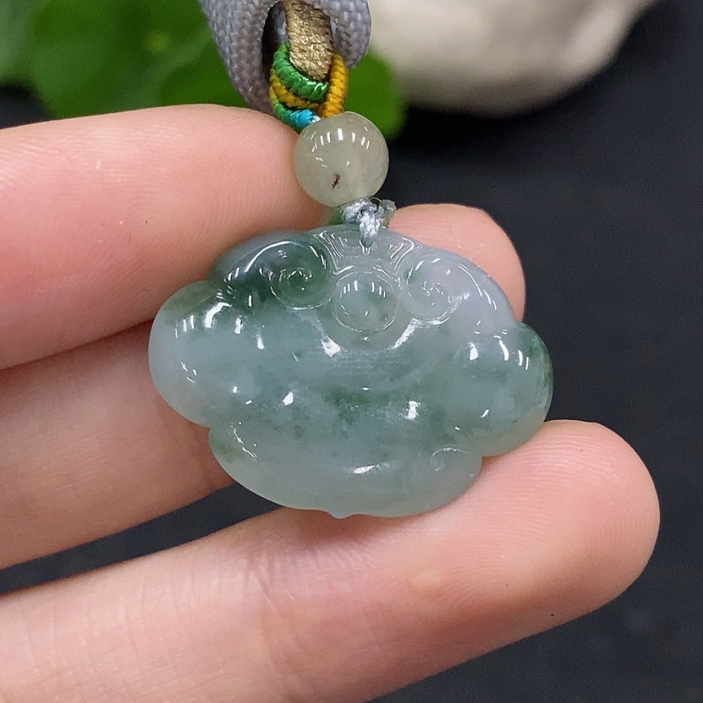 F33926525 Jadeite Ruyi Pendant Total Weight Approx.6.9g