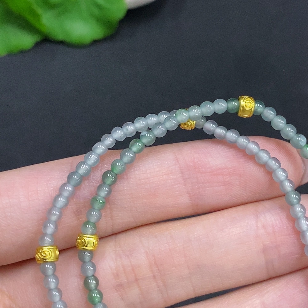 F34022504 Jadeite Bracelet Sell as a Lot Non-Gold Inlaid