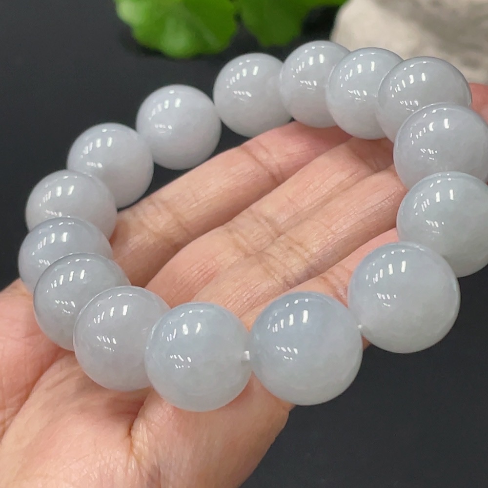 F30519755 Jadeite Bracelet Approx. 14.2mm Total Weight Approx. 75.5g