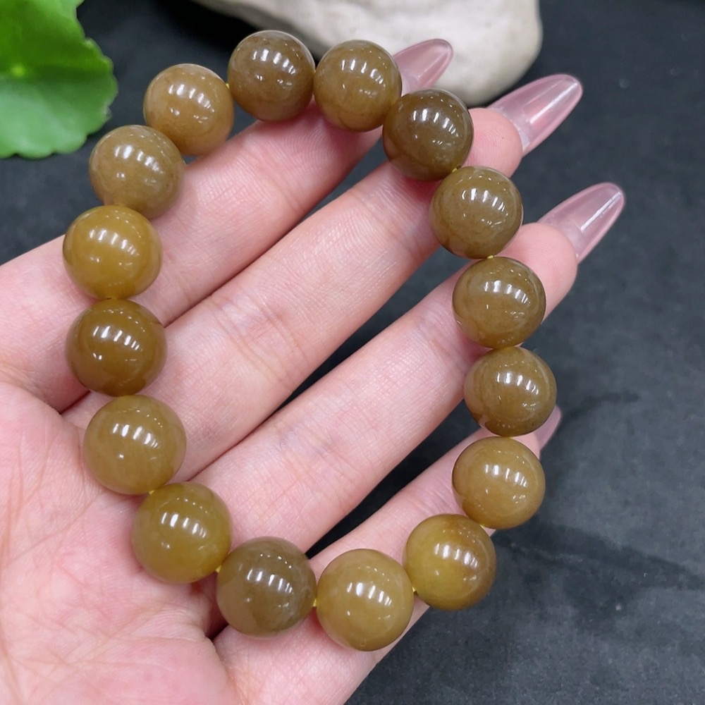 H33925505 Hetian Jade Bracelet    Approx. 11.8mm    Total Weight Approx. 42.6g