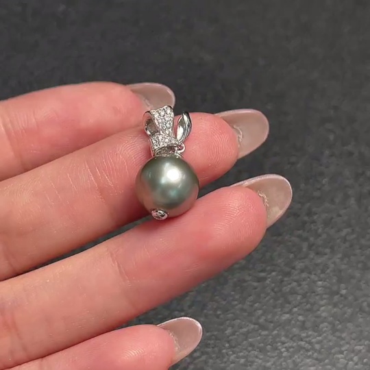 C32745345 18K Gold Seawater Pearl Pendant Non-Diamond Total Weight Approx. 2.55g Size About 10.2mm