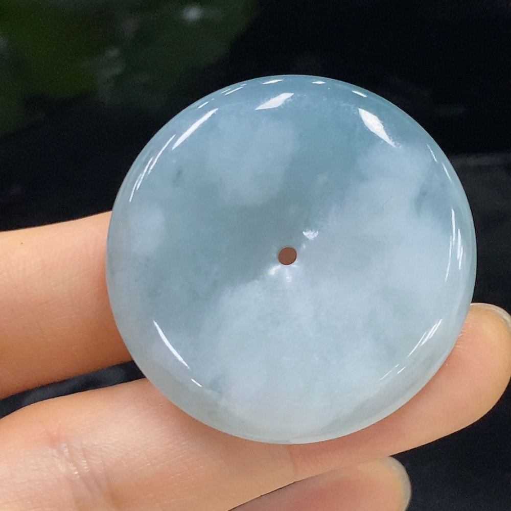 F26029756 Jadeite Safety Buckle Pendant Total Weight Approx. 15.27g