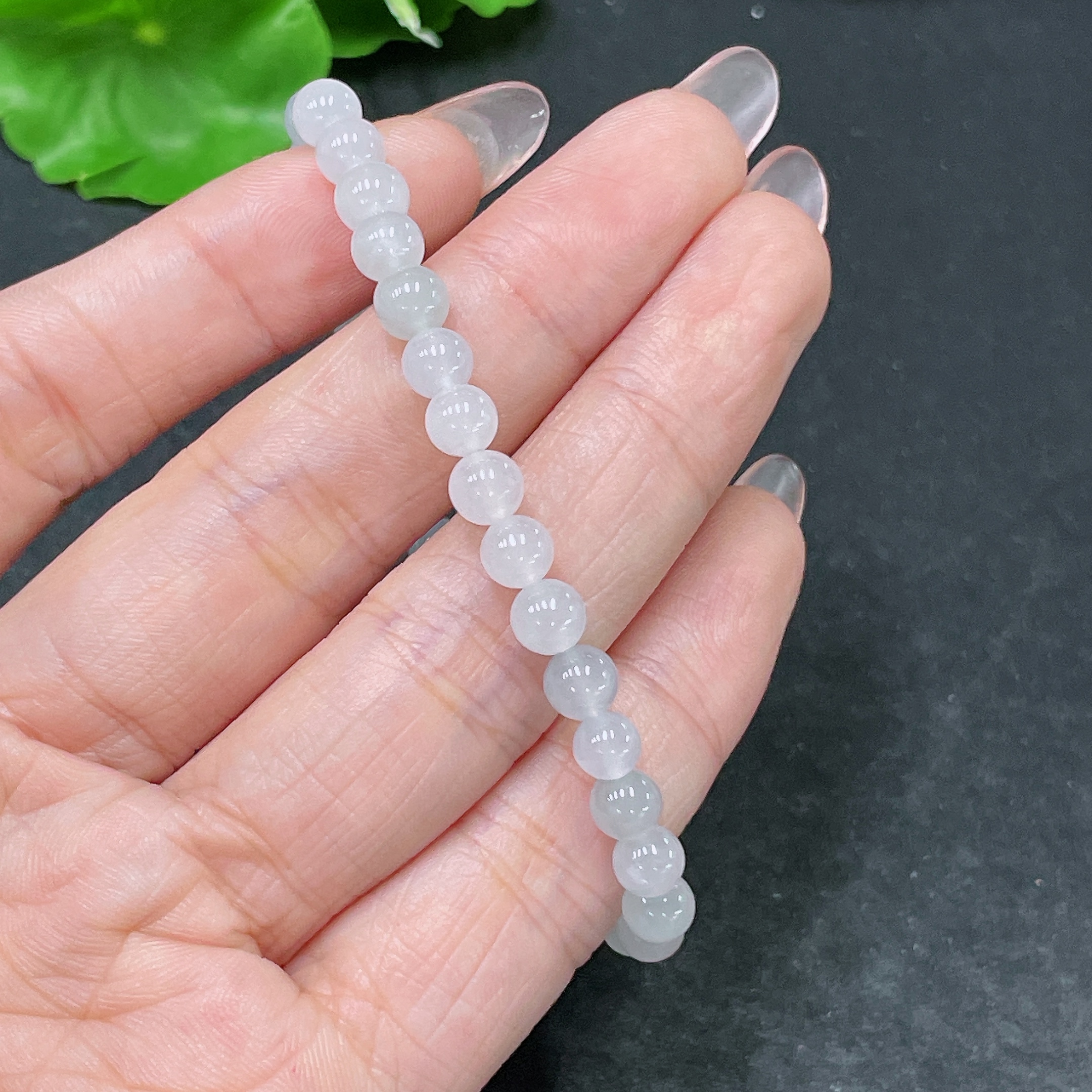 F34046174 Jadeite Bracelet Total Weight Approx.8.67g Size About 5.6mm