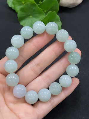 F33867336 Jadeite Bead Bracelet, Approx. 12.8mm, Total Weight Approx. 58.53g