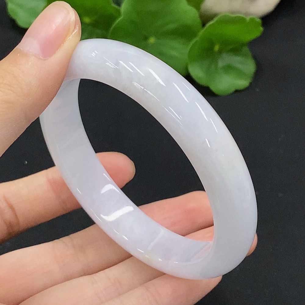 F33927565 Jadeite Round Bangle Size 56.1 Total Weight Approx. 48.47g