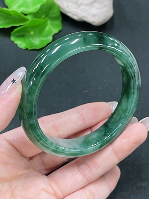 F35104526 Jadeite Round Bangle Size 57.7 Total Weight Approx. 59.13g