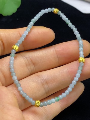 F34044457 Jadeite Bracelet Card 2.9mm Approx. Total Weight About 3.36g Non-Gold