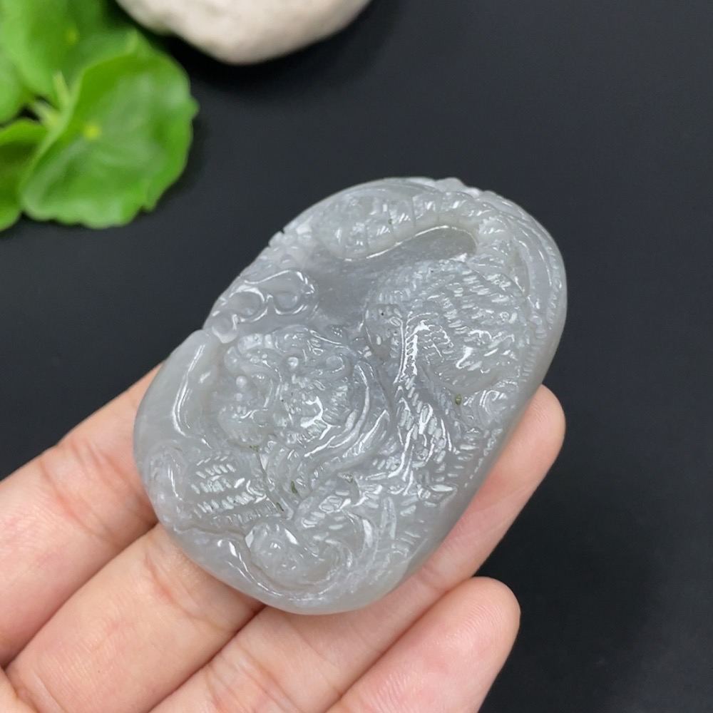 H28284837 Hetian Jade Pendant Tiger Total Weight Approx. 39.7g