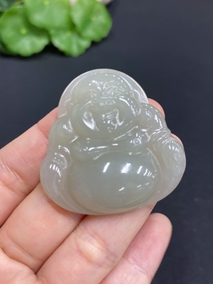 H28214041 Hetian Jade Pendant Buddha Total Weight Approx. 19.7g
