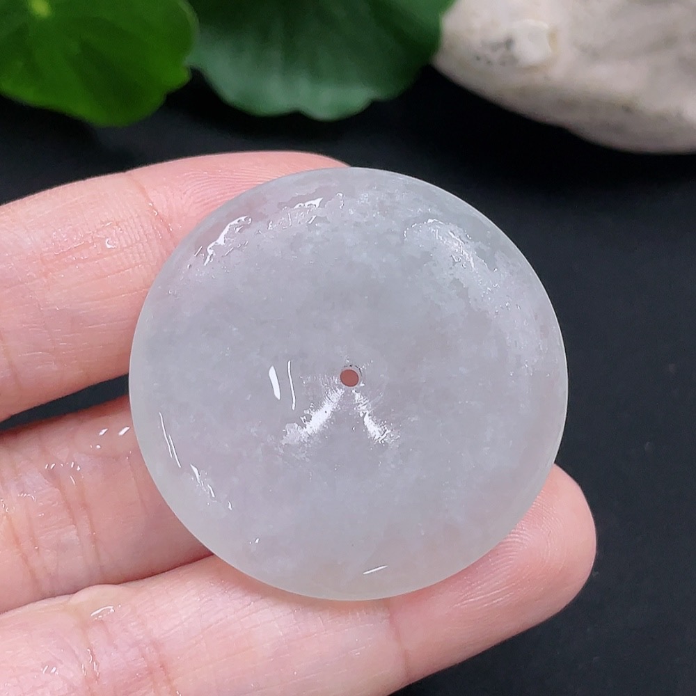 F30486129 Jadeite Rough Unpolished Peace Pendant, Total Weight Approx. 13.8g
