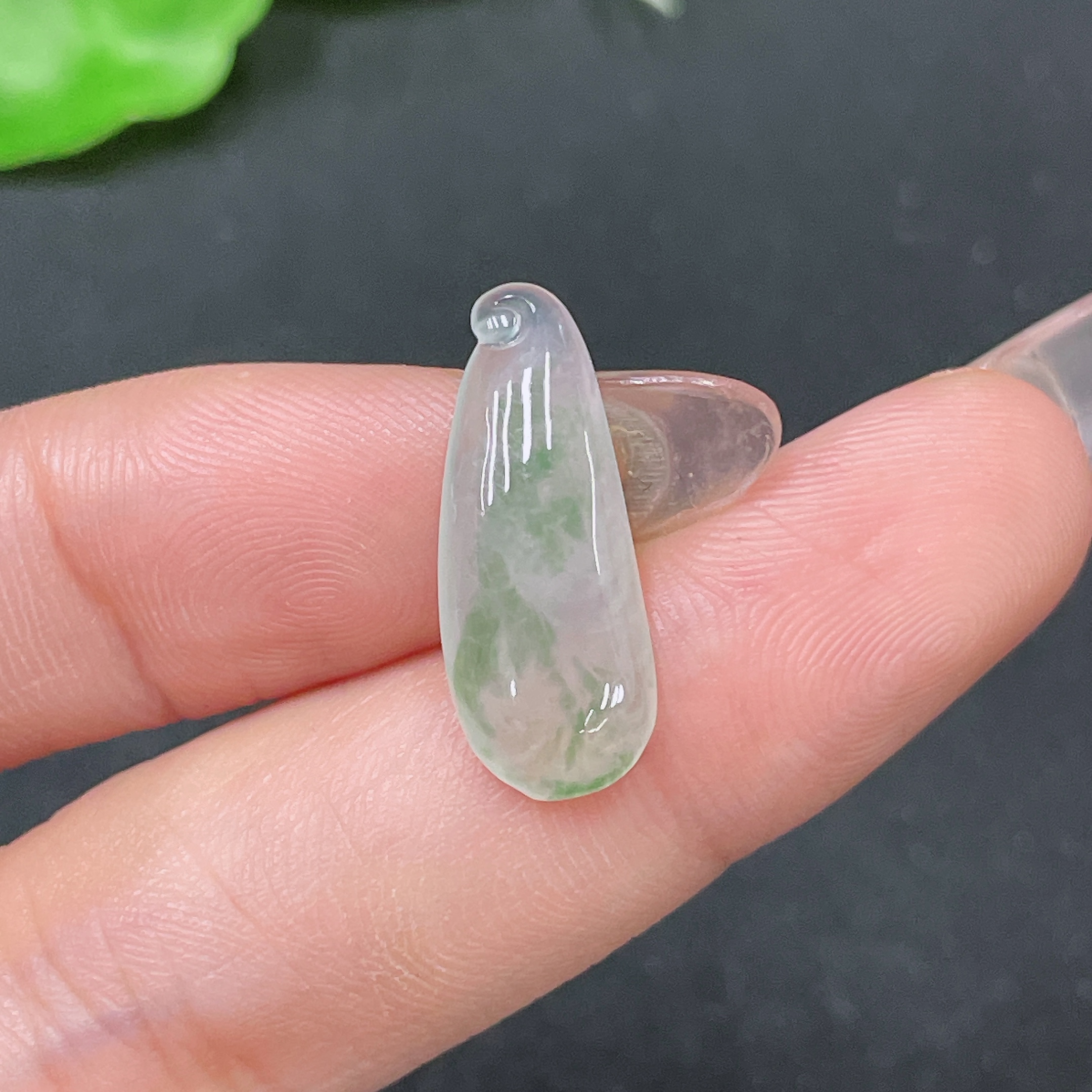 F34046334 Jadeite Pendant Total Weight Approx.1.25g
