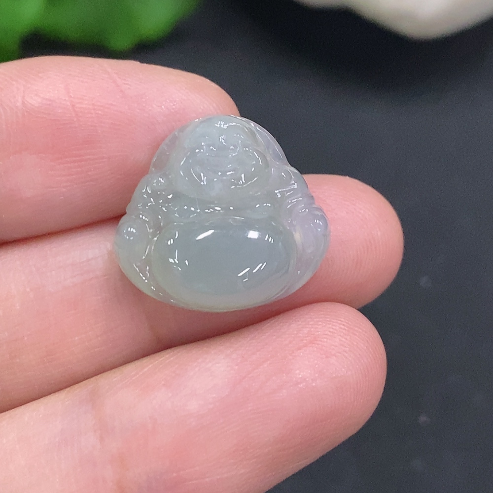 F35107721 Jadeite Buddha Pendant, Total Weight Approximately 2.7g