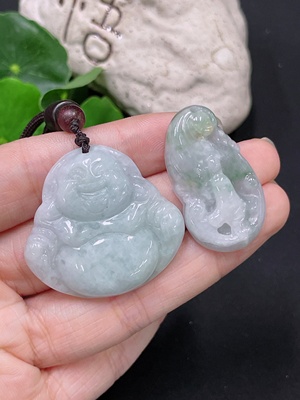 F33893017 Jadeite Buddha Pendant Buddha Enlightenment