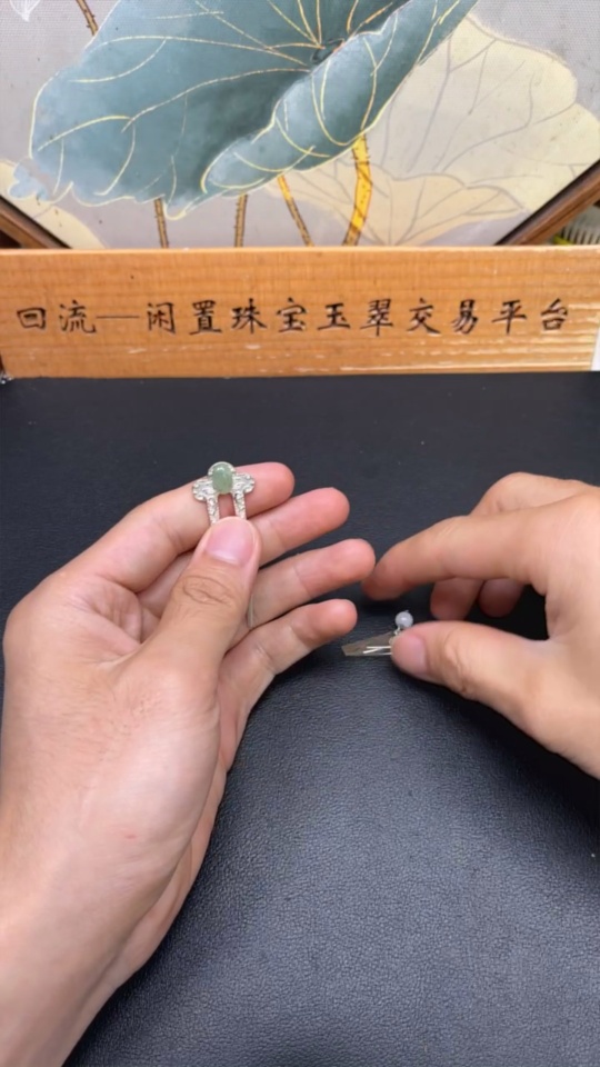 F30556193 Jadeite inlay, non-gold inlay