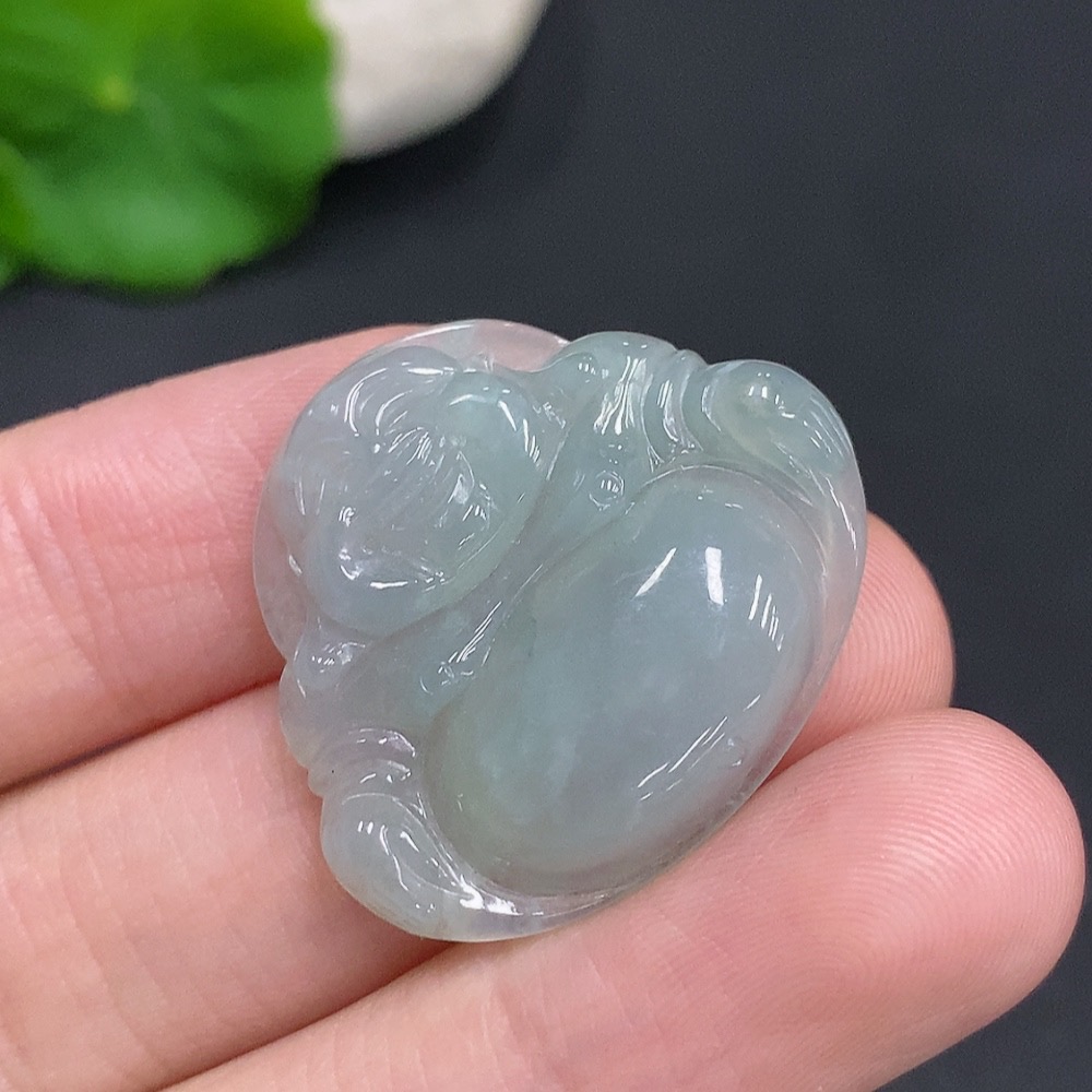 F33906564 Jadeite Buddha Pendant, Total Weight Approx. 5.1g