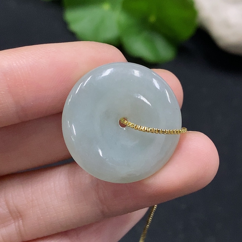 F35165698 Jadeite Peace Knot Pendant Total weight about 8g (non-gold inlaid)