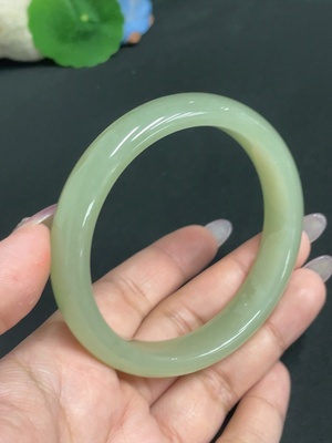 H33939600 Hetian Jade Round Bracelet Size 60.3 Total Weight Approx. 49.7g