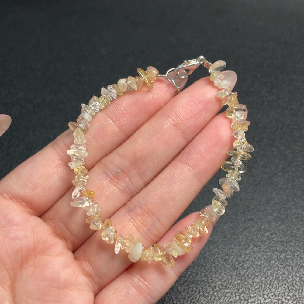 C34008584 Crystal Bracelet Non-Gold Total Weight Approx.6g Size About4.5mm