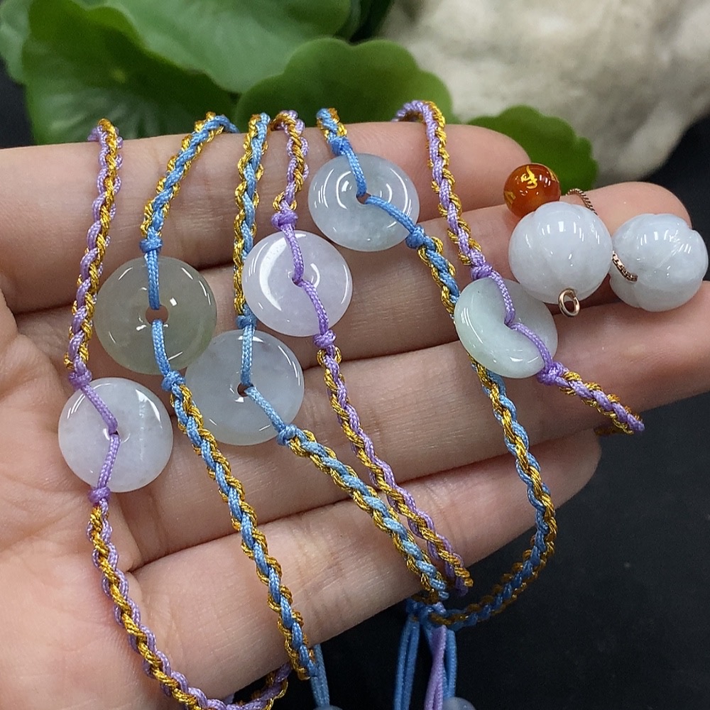 F35133398 Jadeite Bracelet/Round Bead Earrings Non-Gold Setting with Non-A Grade Beads Total Weight Approx. 17.85g