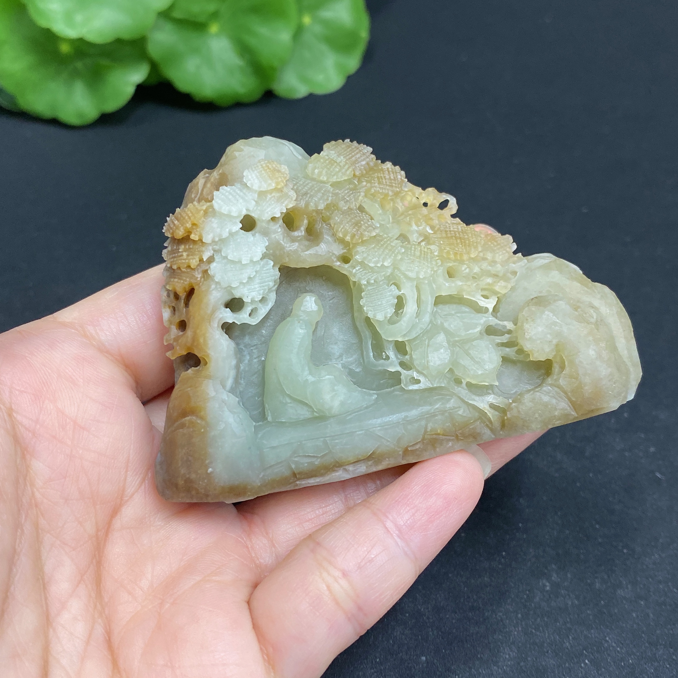 H34035883 Hetian Jade Ornament - Landscape - Total Weight Approx. 84.6g