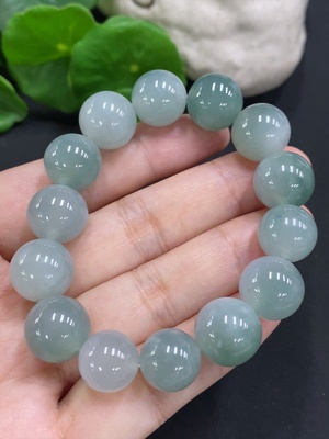 F33905248 Jadeite Bead Necklace Approx. 13mm Total Weight Approx. 52.3g