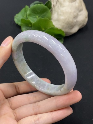 F35091511 Jadeite Round Bangle Size 60.5 Total Weight Approx.64.4g