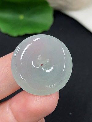 F43132620 翡翠平安扣挂件 货品总重约7.26g