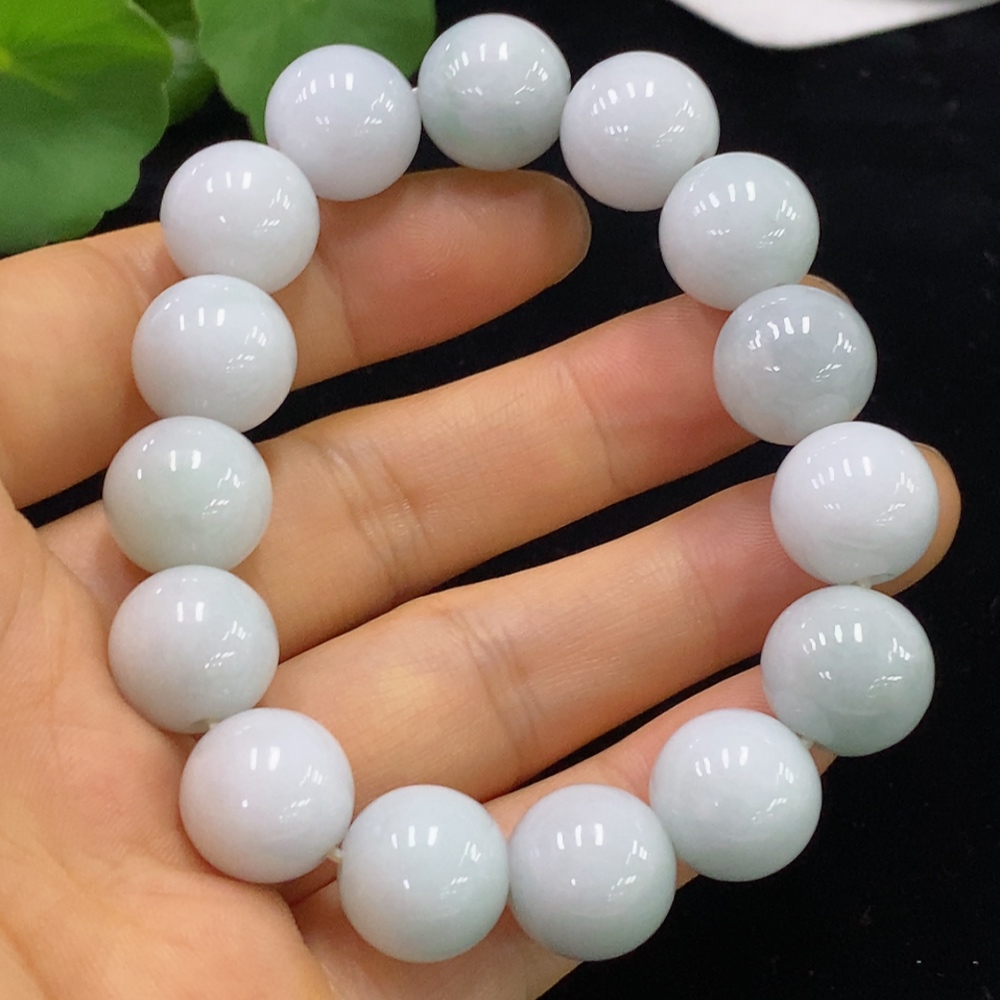 F34024635 Jadeite Bracelet Total Weight Approx. 59.26g Size 13.3mm