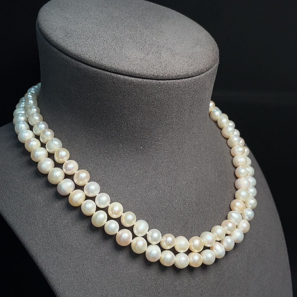 C33923754 Pearl Necklace Non-Gold Total Weight Approx. 79.73g Size About 8.5mm