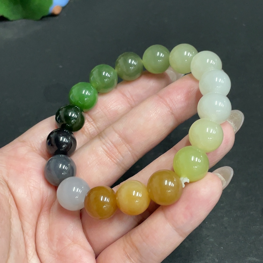 H30503151 Hetian Jade Bracelet, Size 11.8mm Approx., Total Weight About 45.3g