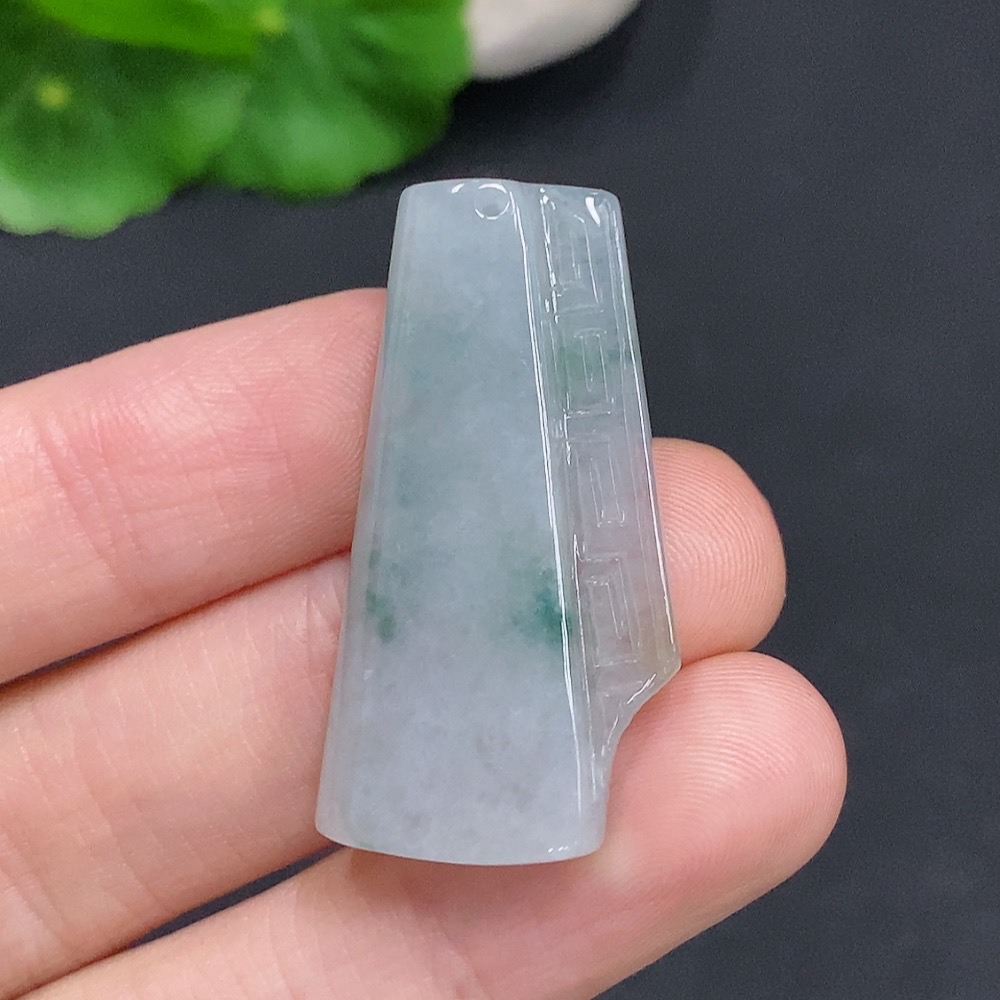 F32793793 Jadeite Antique Pendant Total Weight Approx. 8.4g