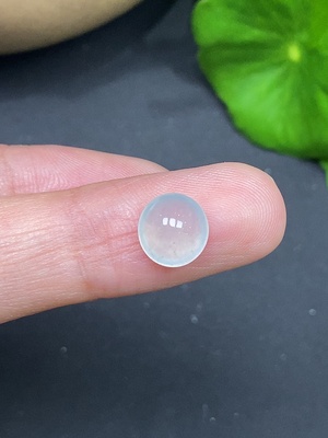 F46581058 翡翠镶嵌件 蛋面 总重约0.46g