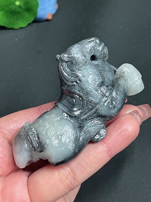 H25839486 Hetian Jade Handheld Piece - Tang Horse, Total Weight Approx. 98.1g