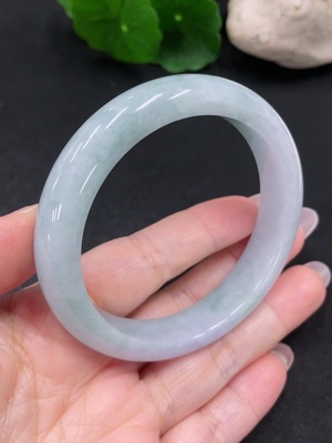 F31676049 Jadeite Round Bangle Size 56.9 Total Weight Approx. 56g