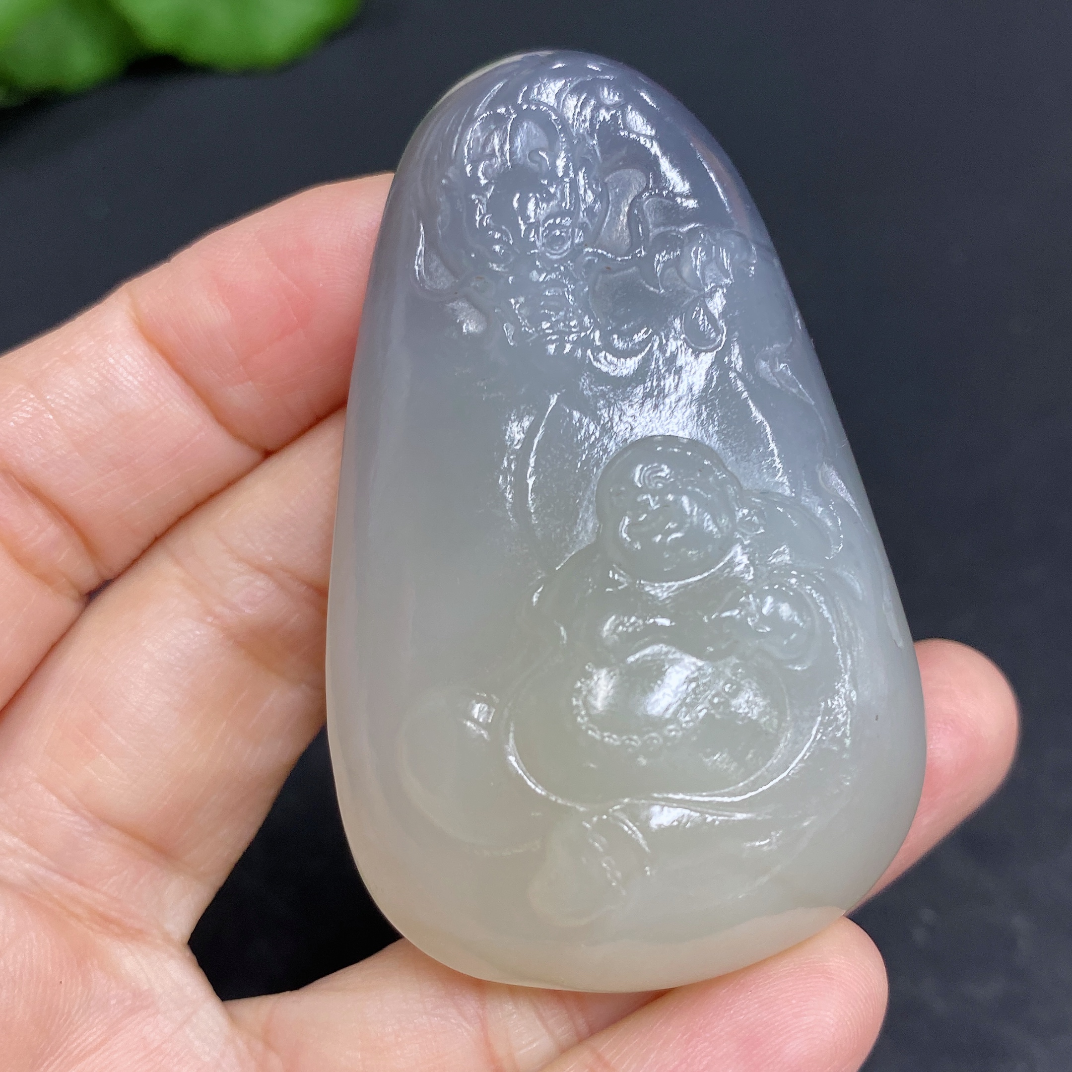 H33902961 Hetian Jade Pendant, Buddha, Total Weight Approx. 52.1g