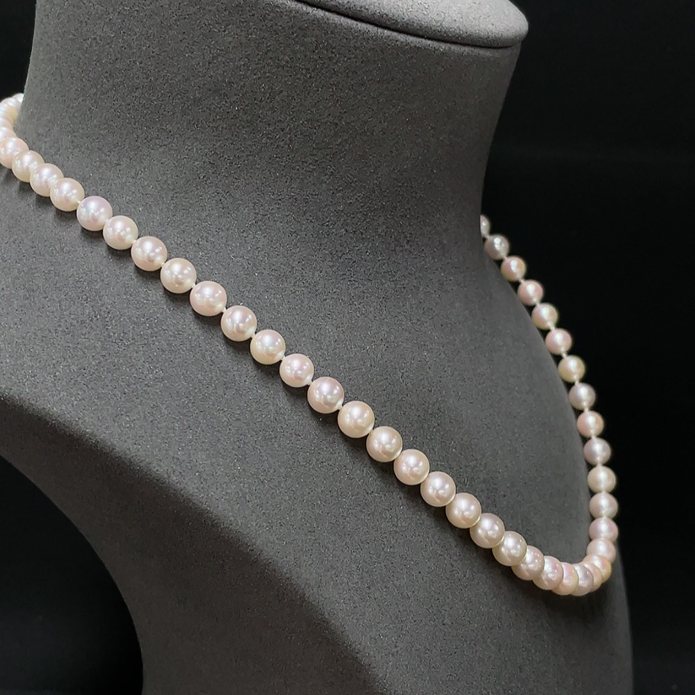 C32784539 Seawater Pearl Necklace Non-Gold Total Weight Approx. 26.75g Ca. 6.5mm