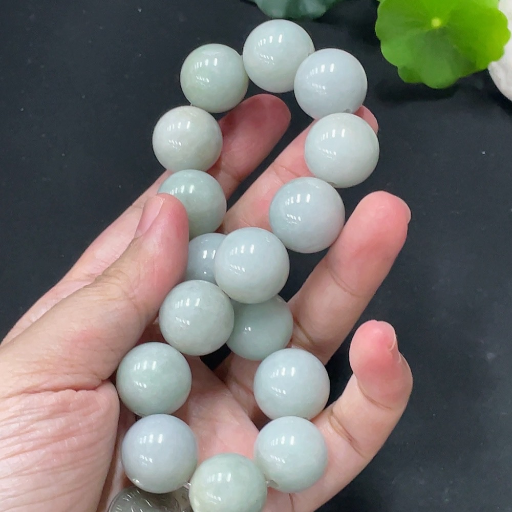 F20298768 Jadeite Bracelet Approx. 16.5mm Total Weight 125.323g